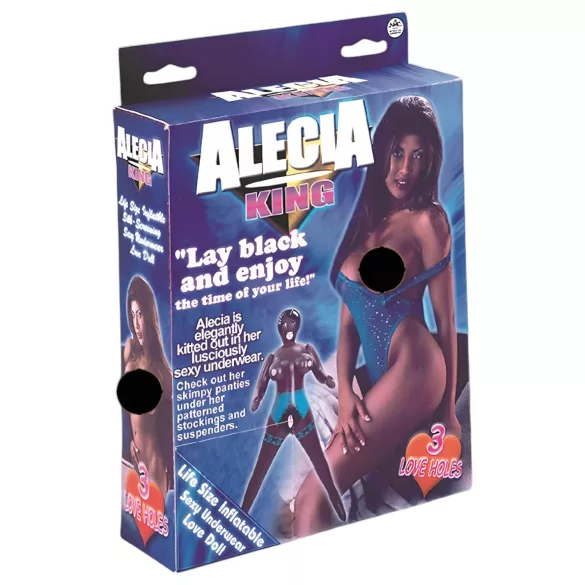 Alecia King - bambola gonfiabile a grandezza naturale - pelle marrone