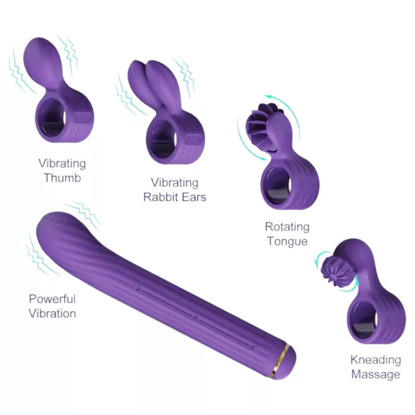 Magic Stick S1 - vibratore multifunzione - silicone viola