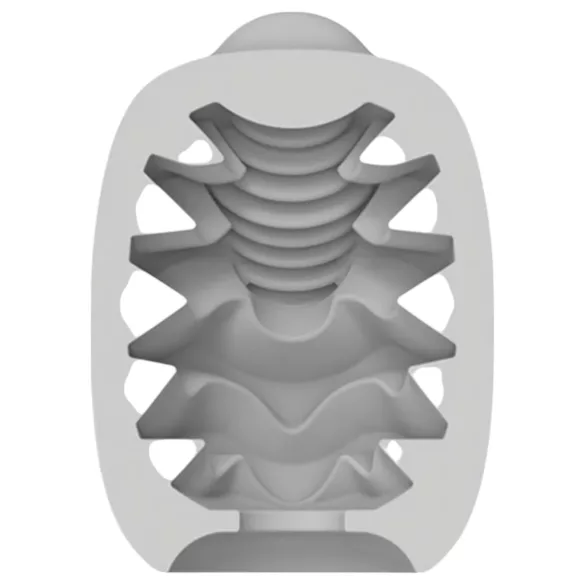 VIBEGGS Candy Curves - ovetto vibrante masturbatore - bianco