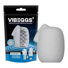 VIBEGGS Blow Misty - masturbatore a uovo vibrante - bianco