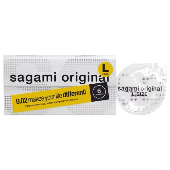 Sagami Original 0.02 L - preservativo - 58mm - confezione da 6