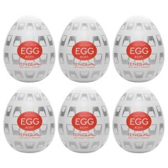  TENGA Egg Boxy - masturbatore uomo a forma di uovo - confezione da 6