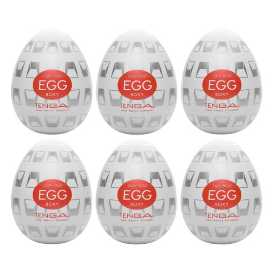 Uovo Masturbatore TENGA Egg Boxy (Confezione da 6)