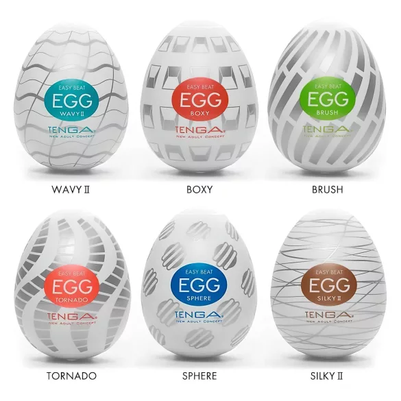 TENGA Egg New Standard - masturbatore maschile a forma di uovo - set 6 pezzi