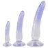 Crystal Clear - set dildo trainer anale - 3 pz (trasparente-blu)