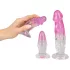 Crystal Clear - set plug anali - 3 pezzi - trasparente rosa