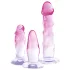 Crystal Clear - set plug anali - 3 pezzi - trasparente rosa