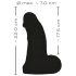 Realistixxx Real Giant - Dildo con Testicoli - 22 cm (nero)