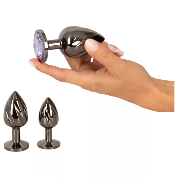 Anos - set plug anale in metallo
