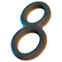 Erecto - doppio anello fallico (nero)