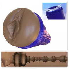   Fleshlight Boost Bang - masturbatore realistico vagina artificiale - marrone