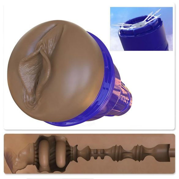 Fleshlight Boost Bang - Masturbatore realistico effetto pelle (marrone)