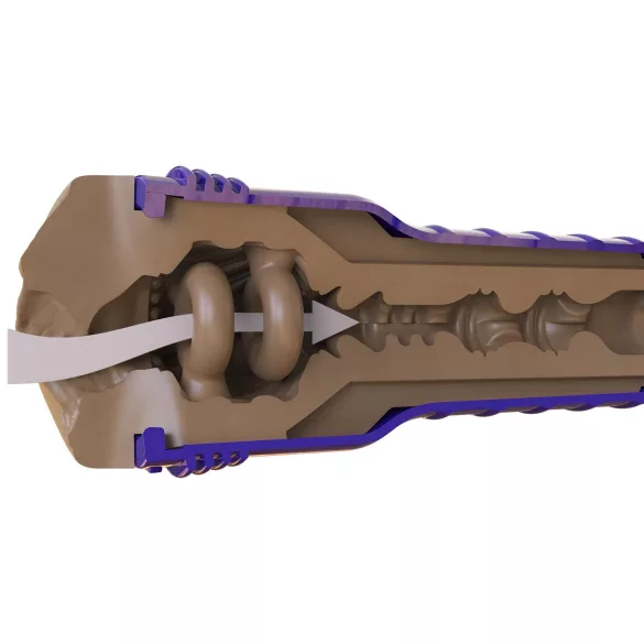Fleshlight Boost Bang - masturbatore realistico vagina artificiale - marrone