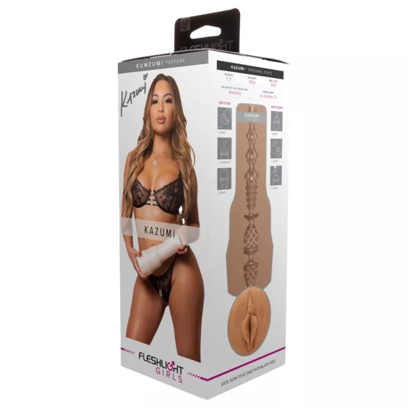 Fleshlight Kazumi Kumzumi - masturbatore realistico vagina - colore naturale