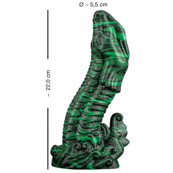 Beasty Cocks Lizard Peak - dildo realistico pene lucertola - silicone verde nero