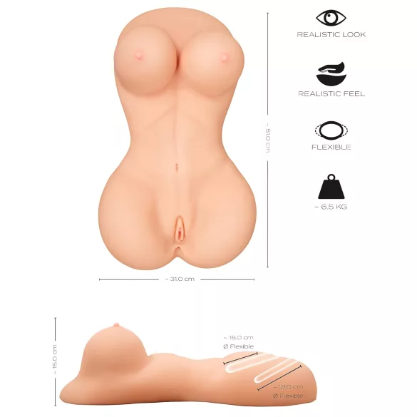 Realistixxx - masturbatore realistico donna - torso realistico
