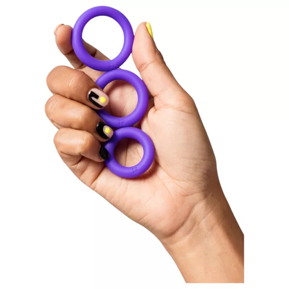 ROMP Remix Trio - set anelli fallici - 3 pezzi - viola