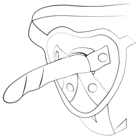 ROMP Dizi - dildo flessibile in silicone - rosa arancione