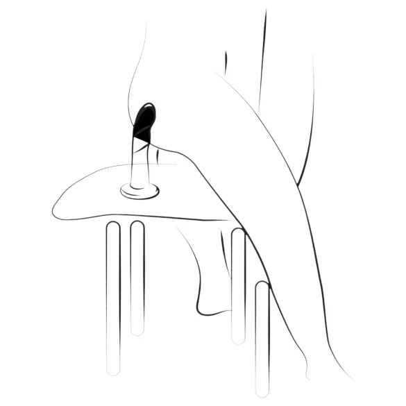 ROMP Piccolo - dildo flessibile in silicone - blu viola