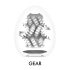 TENGA Egg Gear Stronger - Masturbatore a uovo (6 pezzi)