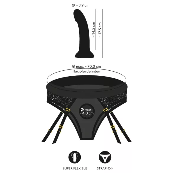 You2Toys - dildo con cintura - nero