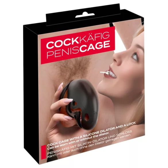 You2Toys - gabbia per pene con plug - nero