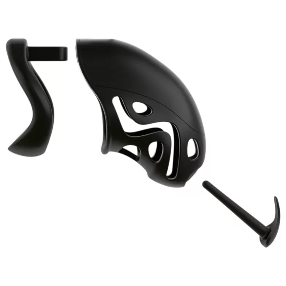 You2Toys - gabbia per pene con plug - nero