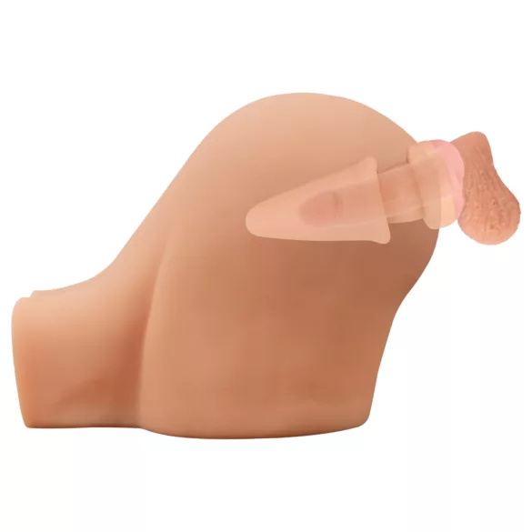 Nature Skin - plug anale e guaina pene - colore naturale