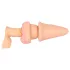 Nature Skin - plug anale e guaina pene - colore naturale