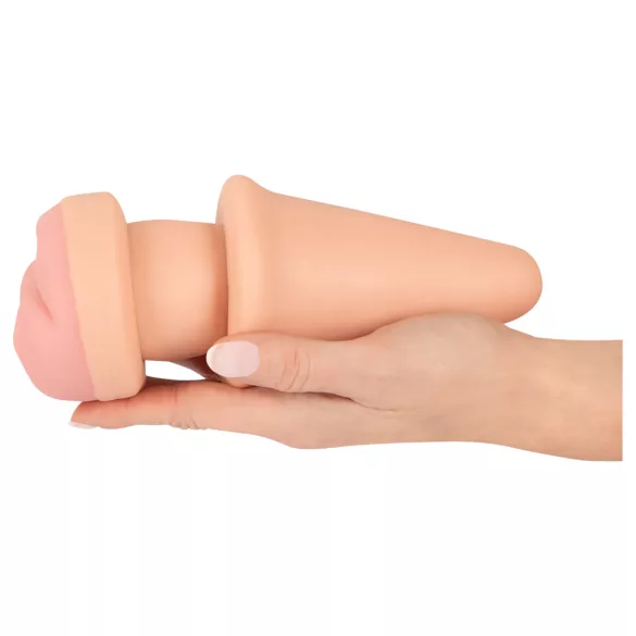 Nature Skin - plug anale e guaina pene - colore naturale