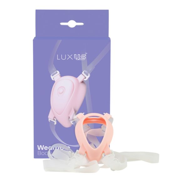 Lussuoso imbracatura regolabile per vibratore clitorideo (bianco)