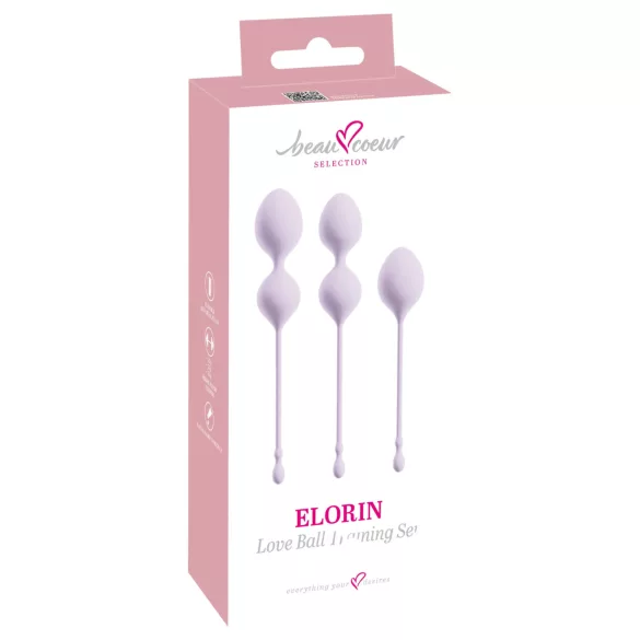 Beau Coeur Elorin - set palline geisha - 3 pezzi - viola