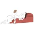 Chaise longue Liberator Aria Flip - divano tantra modulabile - 3 pezzi (nero)