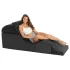 Chaise longue Liberator Aria Flip - divano tantra modulabile - 3 pezzi (nero)