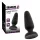 Black Velvets - plug anale in silicone con ventosa (nero) - L