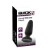 Black Velvets - plug anale in silicone con ventosa (nero) - L