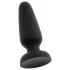 Black Velvets - plug anale in silicone con ventosa (nero) - L