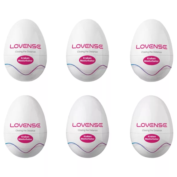 LOVENSE Kraken - uova masturbatorie - 6 pz (bianco)