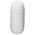 TENGA 3Dx Flow - masturbatore a motivo ondulato (bianco)