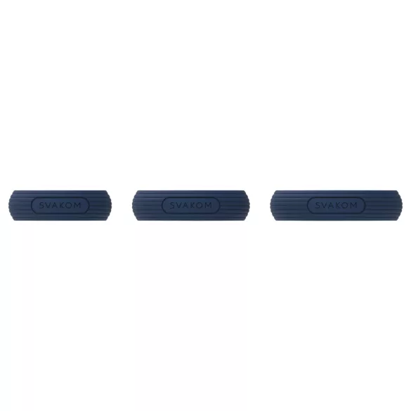 Svakom Triooo - set di anelli fallici in morbido silicone (blu) - 3 pezzi