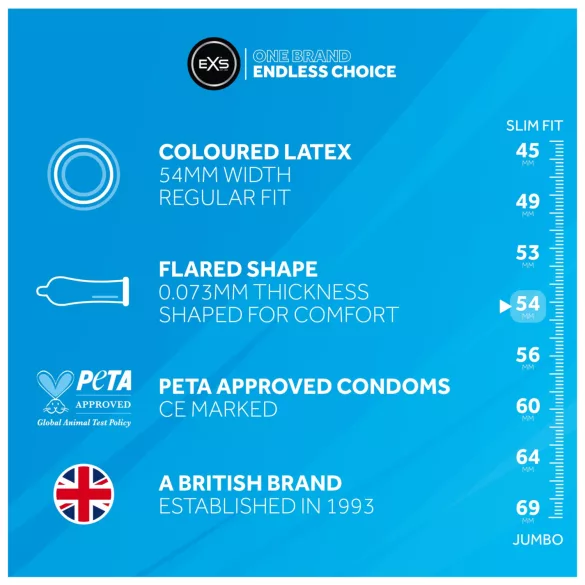 EXS Black - preservativi in lattice - nero - 12 pezzi