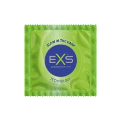 EXS Glow - preservativo vegano fosforescente (3 pezzi)