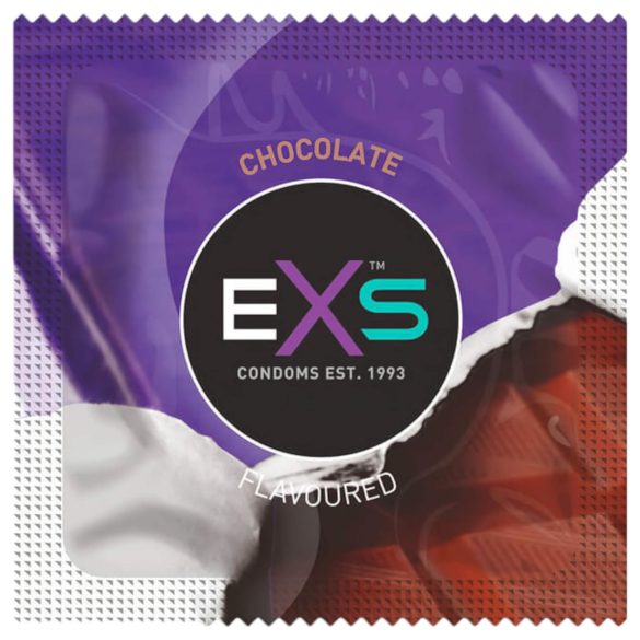 EXS Cioccolato Caldo - preservativi al gusto di cioccolato - nero (100 pezzi)