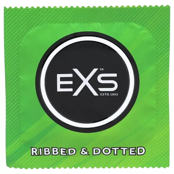 EXS Ribbed & Dotted - preservativi rigati e puntinati (48 pz)