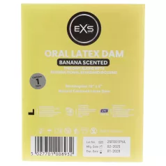   EXS telo igienico al gusto di banana - fazzoletto protettivo in lattice (1 pz)