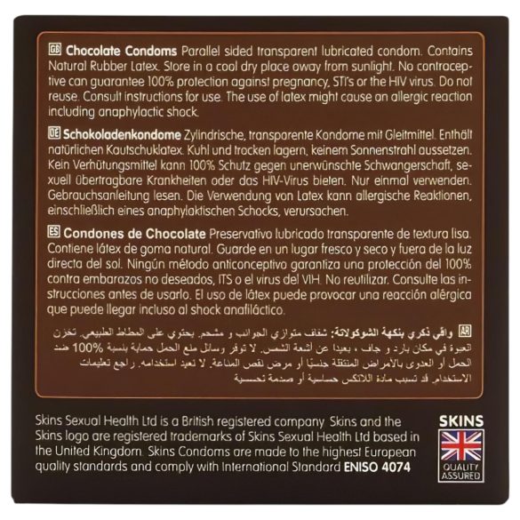 Skins - preservativi al cioccolato - 4 pezzi