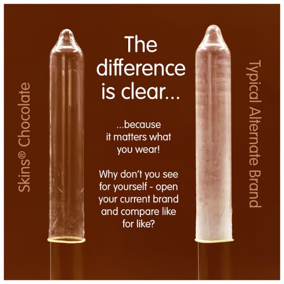 Skins - preservativi al cioccolato - 4 pezzi