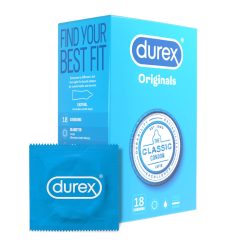 Preservativi Durex Classic Trasparenti (18 pezzi)