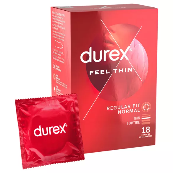 Durex - preservativo ultrasottile effetto naturale - confezione da 18 pezzi