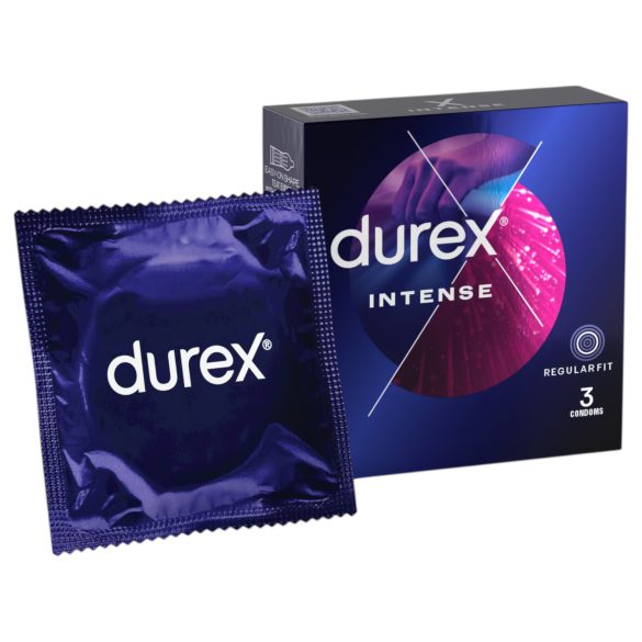 Durex Intense - preservativi stimolanti con rilievi e punti - 3 pezzi
